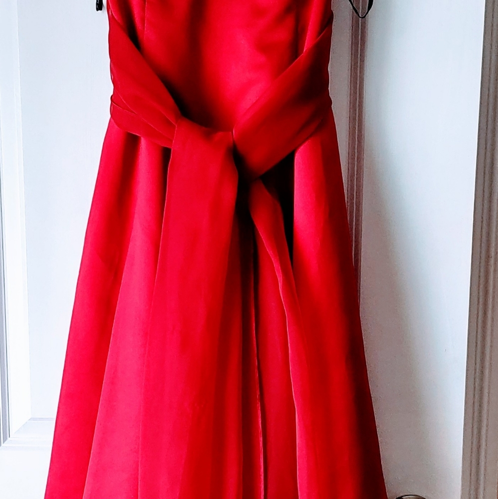 Prom, wedding, special occasion red maxi dress